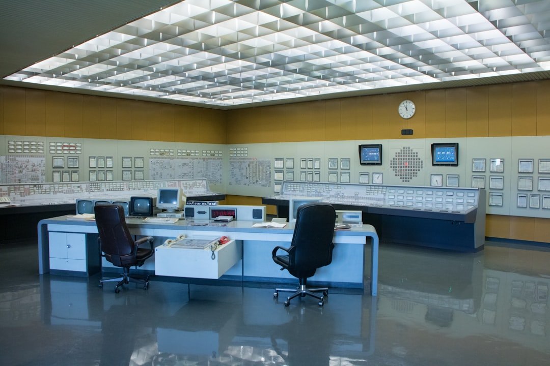 Lead glass viewing window and X-ray control room