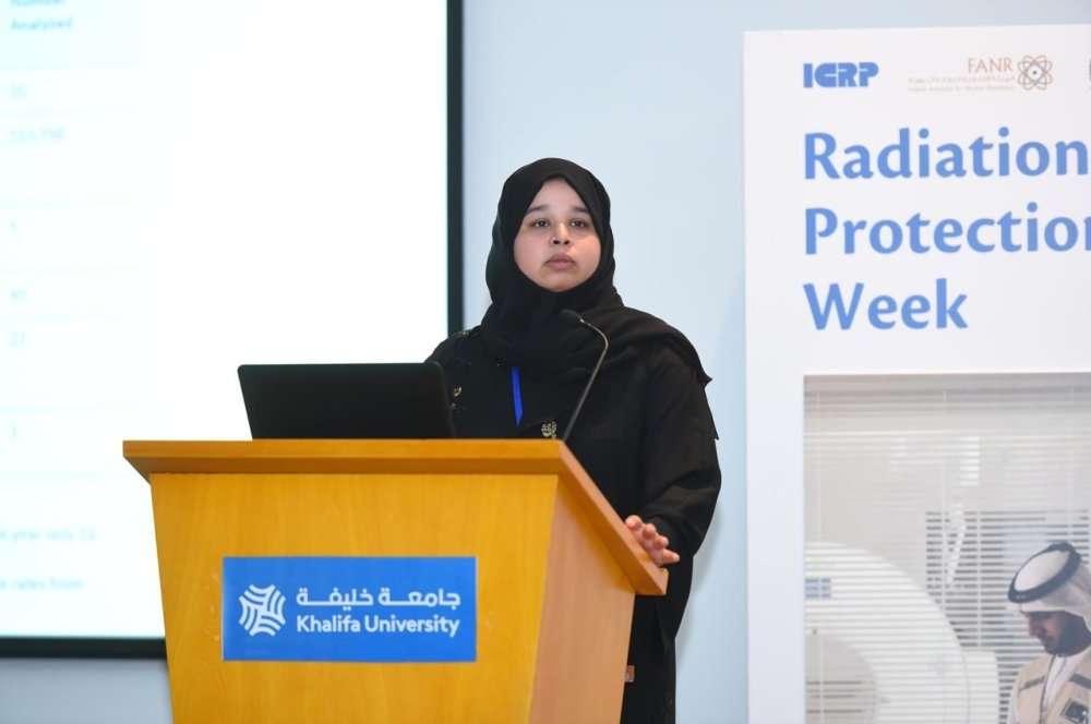 Radiation Protection Week presentation in the UAE highlighting radiation safety training and regulatory awareness