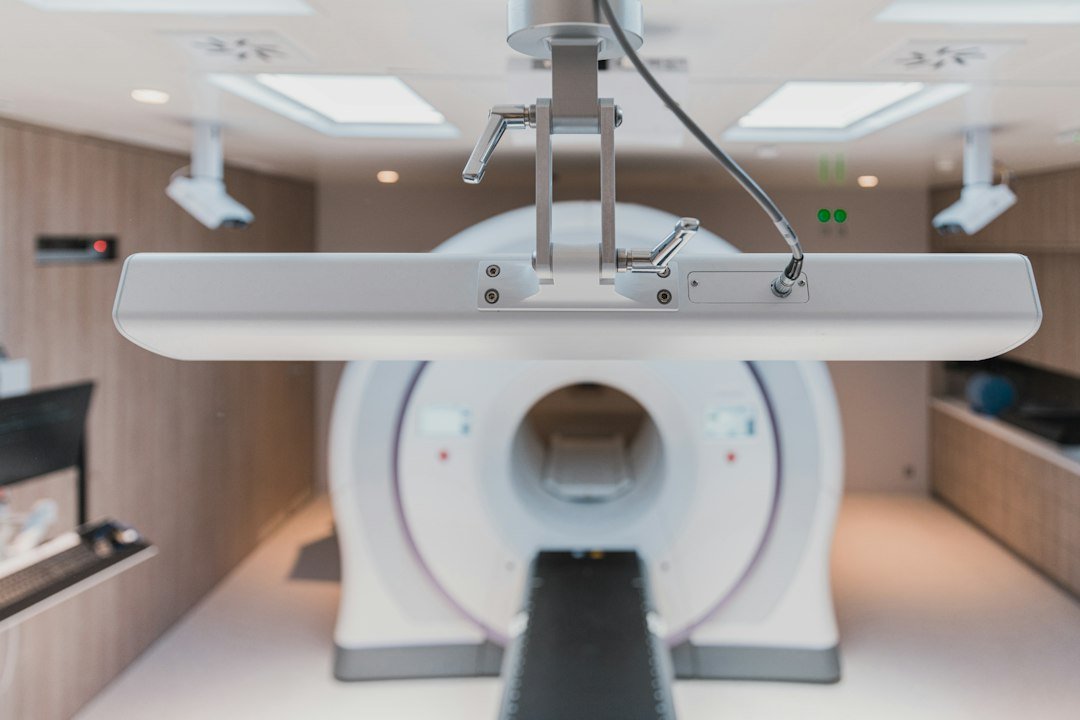 Medical X-ray imaging equipment in a clinical room
