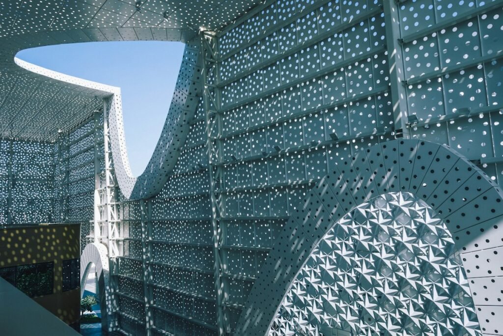 Close-up of structural steel used in industrial container shielding projects in Ajman