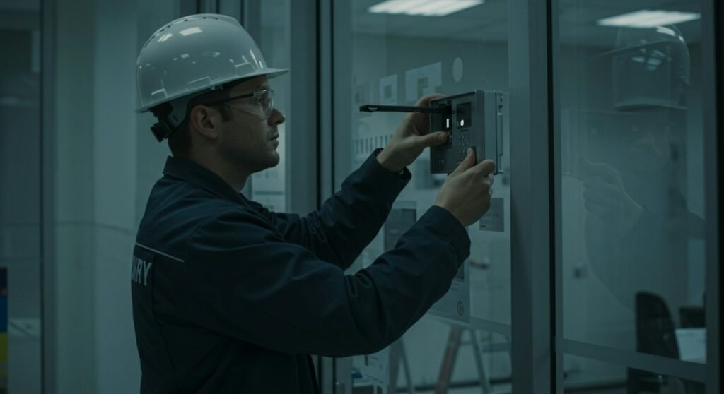 Industrial access control and enclosure equipment illustrating radiation shielding safety planning in Fujairah